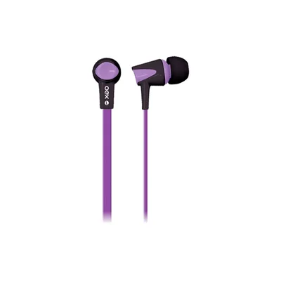 Fone C/microfone Oex Colorhit Preto/roxo Fn203