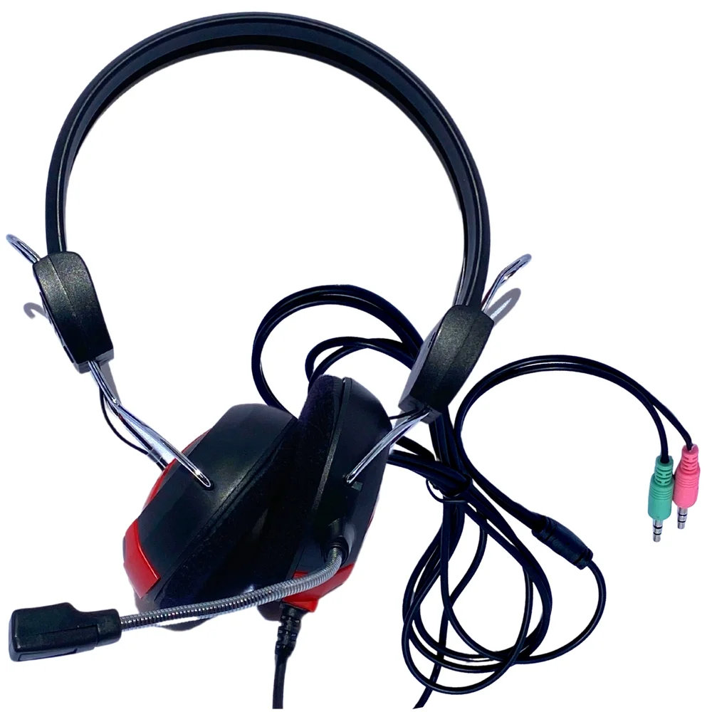 Imagem 4 de 5 do produto HEADSET OFFICE FONE COM MICROFONE 2 P2 3,5MM CABO 2,2M - HF2209 HAYOM