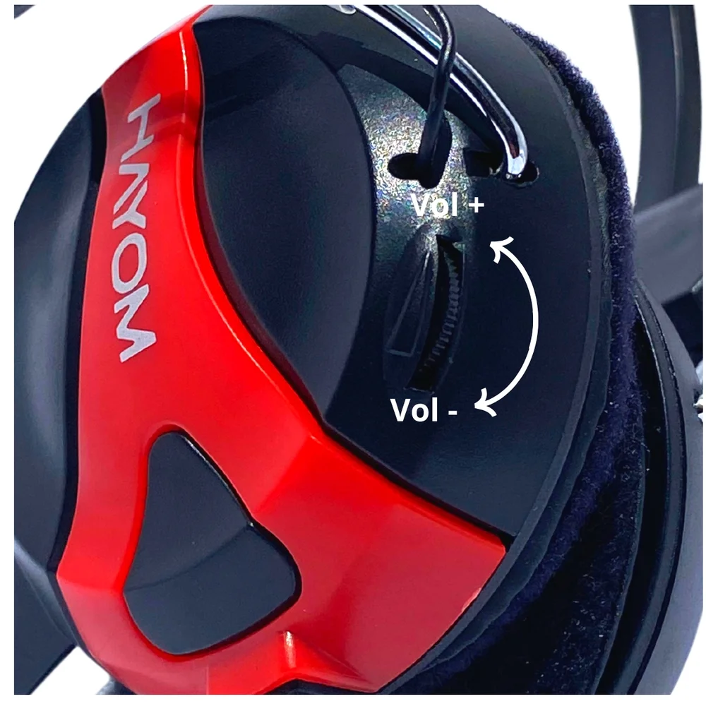 Imagem 5 de 5 do produto HEADSET OFFICE FONE COM MICROFONE 2 P2 3,5MM CABO 2,2M - HF2209 HAYOM