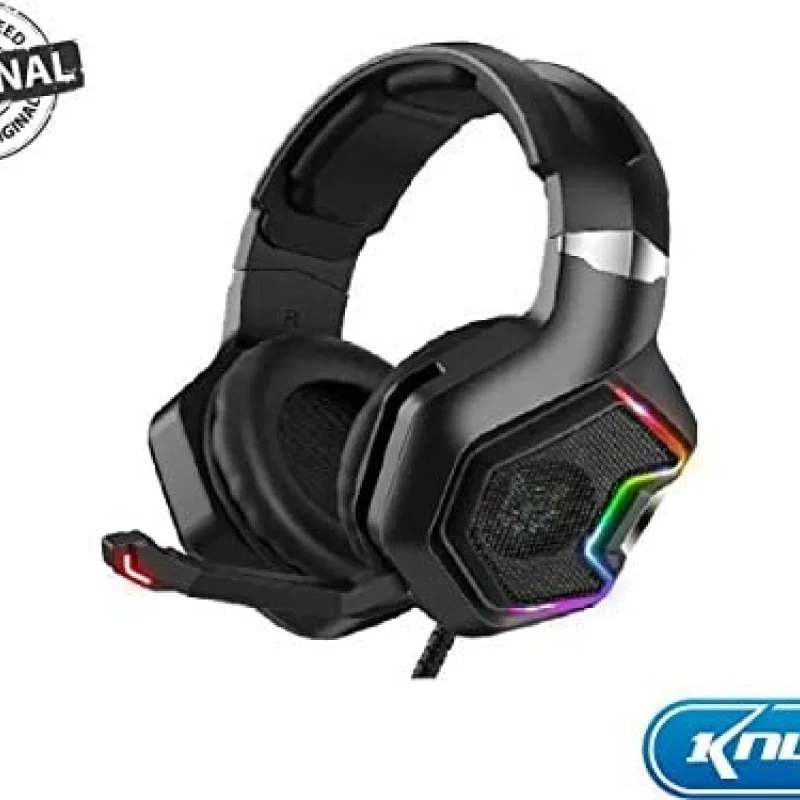 Imagem 3 de 5 do produto Headset Gamer Knup, RGB LED, 7.1, P3, PC, PS4, XBOX One, Microfone 7.1 - KP-489