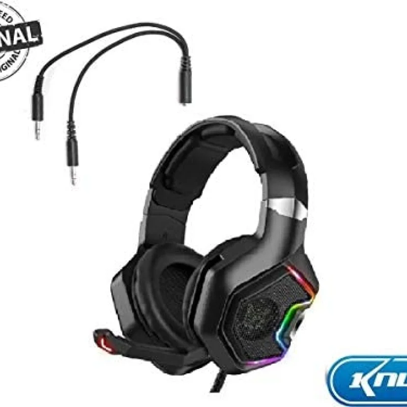 Imagem 4 de 5 do produto Headset Gamer Knup, RGB LED, 7.1, P3, PC, PS4, XBOX One, Microfone 7.1 - KP-489