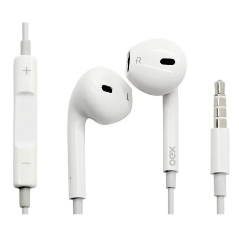 Imagem 2 de 4 do produto Fone C/microfone Oex Colormood Branco Fn204