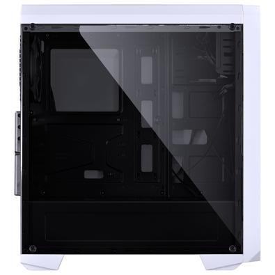 Gabinete Mid-tower, Com 1 Fan, Led 7 Cores, Lateral Em Acrílico, Nova Branco - Novbc7c1fca