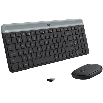 Teclado E Mouse Sem Fio Logitech Mk470, Layout US - 920-009268