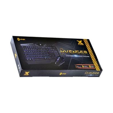 MARCA: VINIKMODELO: AVENGER 25978 Combo de teclado + mouse da linha VX gaming – O primeiro passo de um gamer!;Teclado padrão ABNT2 com retro iluminaç