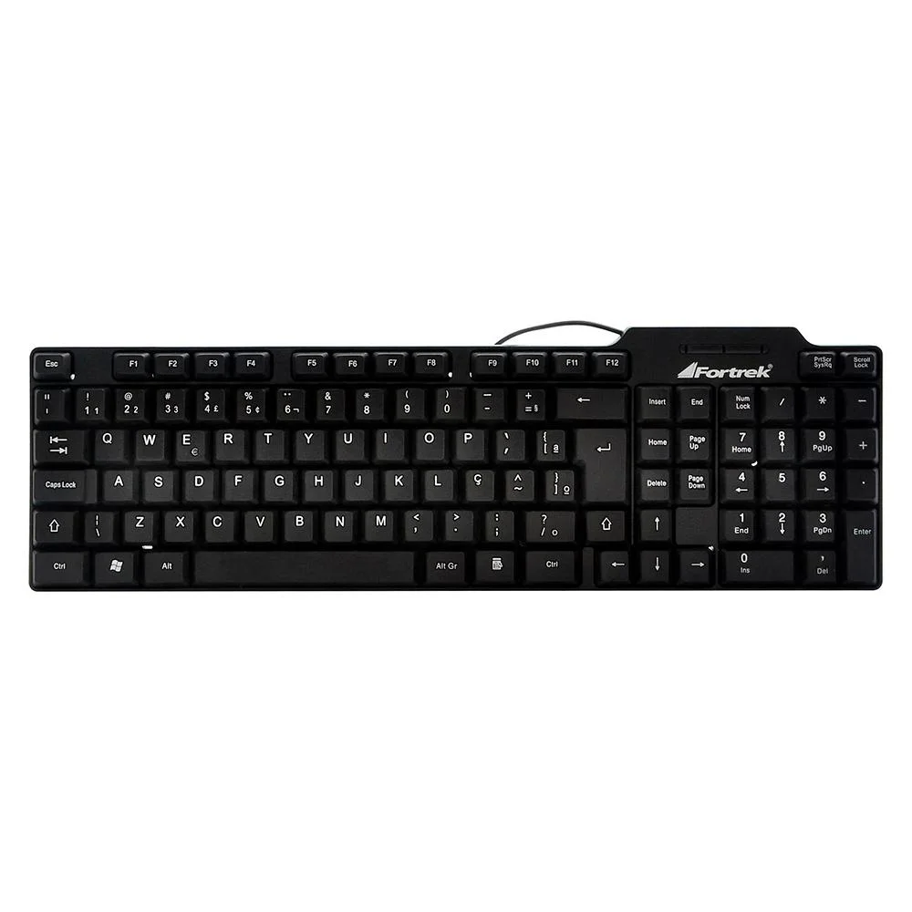 Imagem 3 de 5 do produto Teclado Fortrek Padrão, USB, Standard, Preto - SKL-106