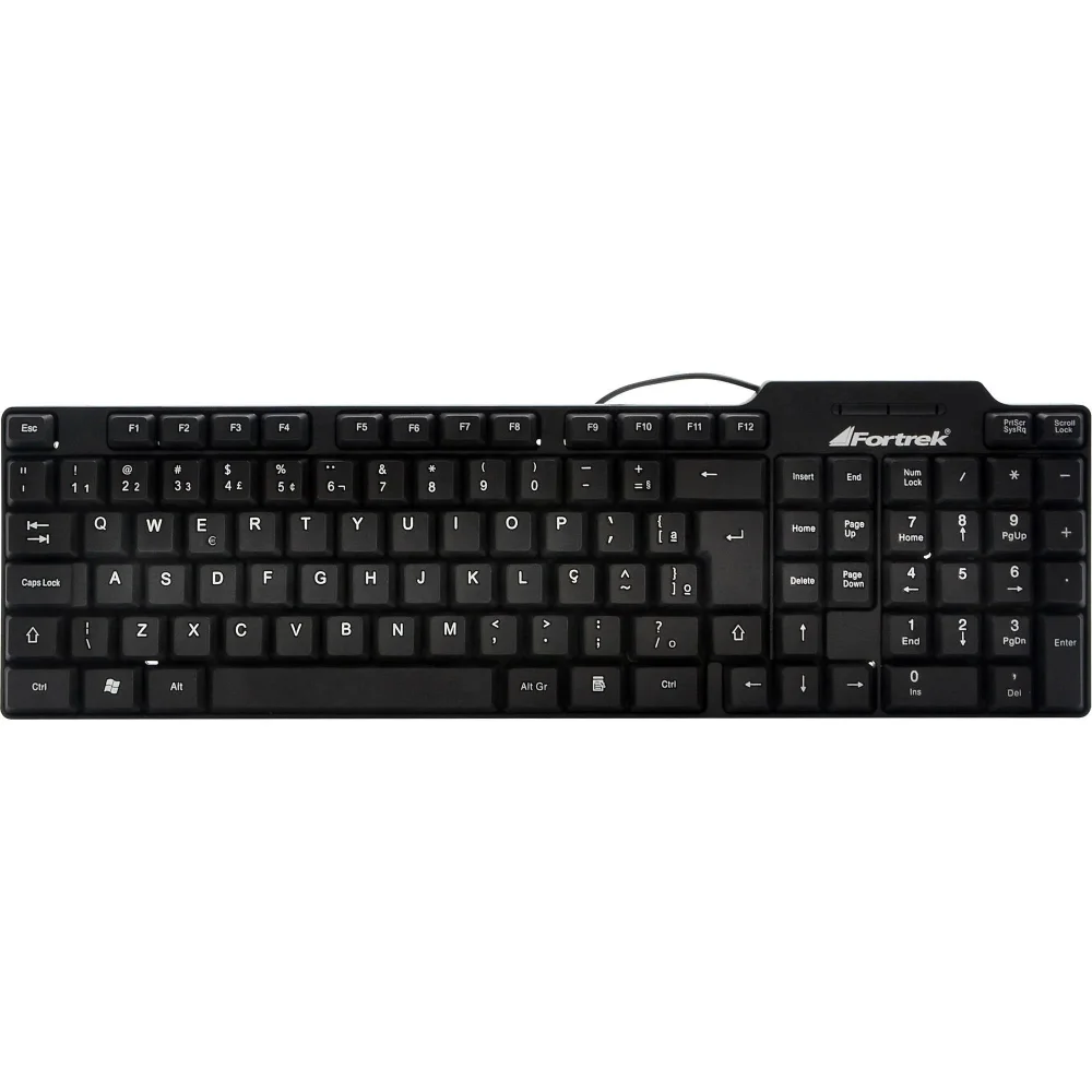 Imagem 4 de 5 do produto Teclado Fortrek Padrão, USB, Standard, Preto - SKL-106