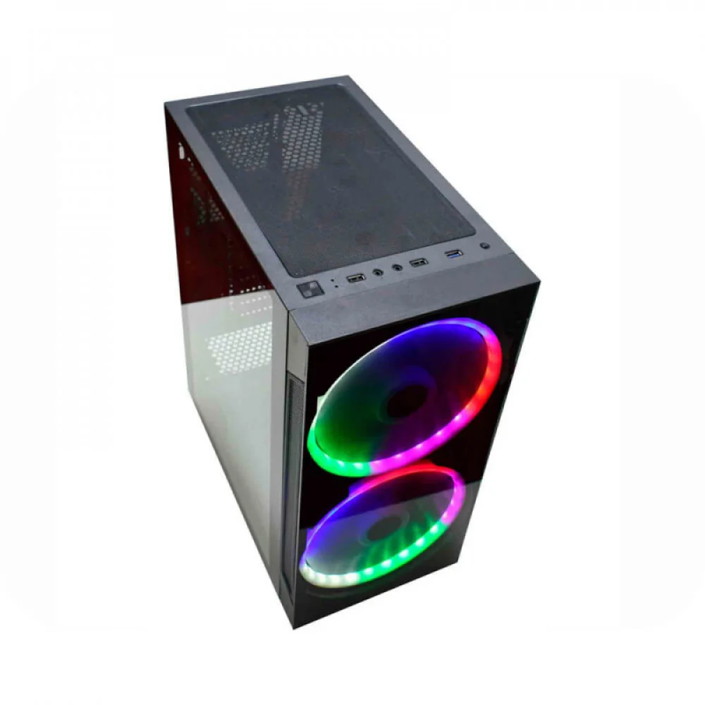 Imagem 3 de 5 do produto Gabinete Gamer Bifrost Ii Cg-04a1 K-mex Preto Com Led Rgb
