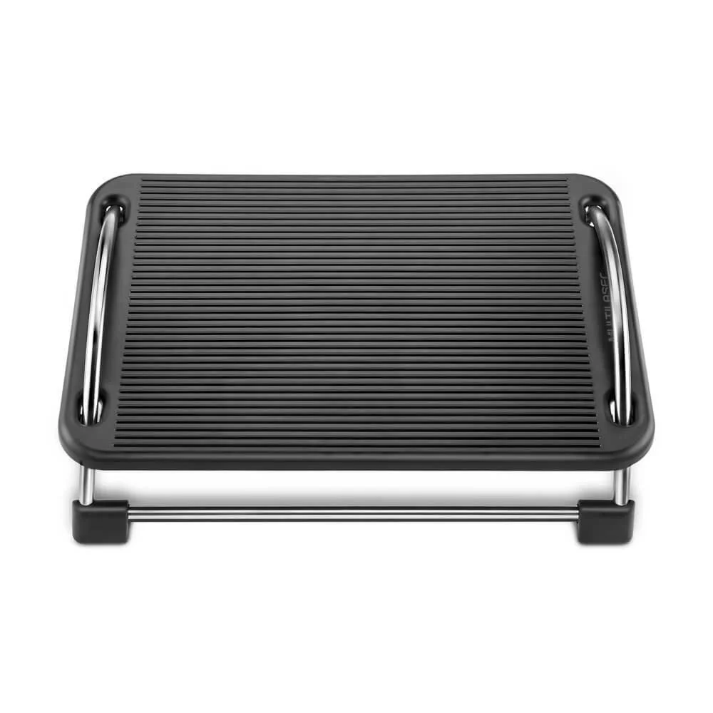 Imagem 2 de 5 do produto Descanso Ergonômico para Pés Multi, com inclinação ajustável, Preto - Ac059