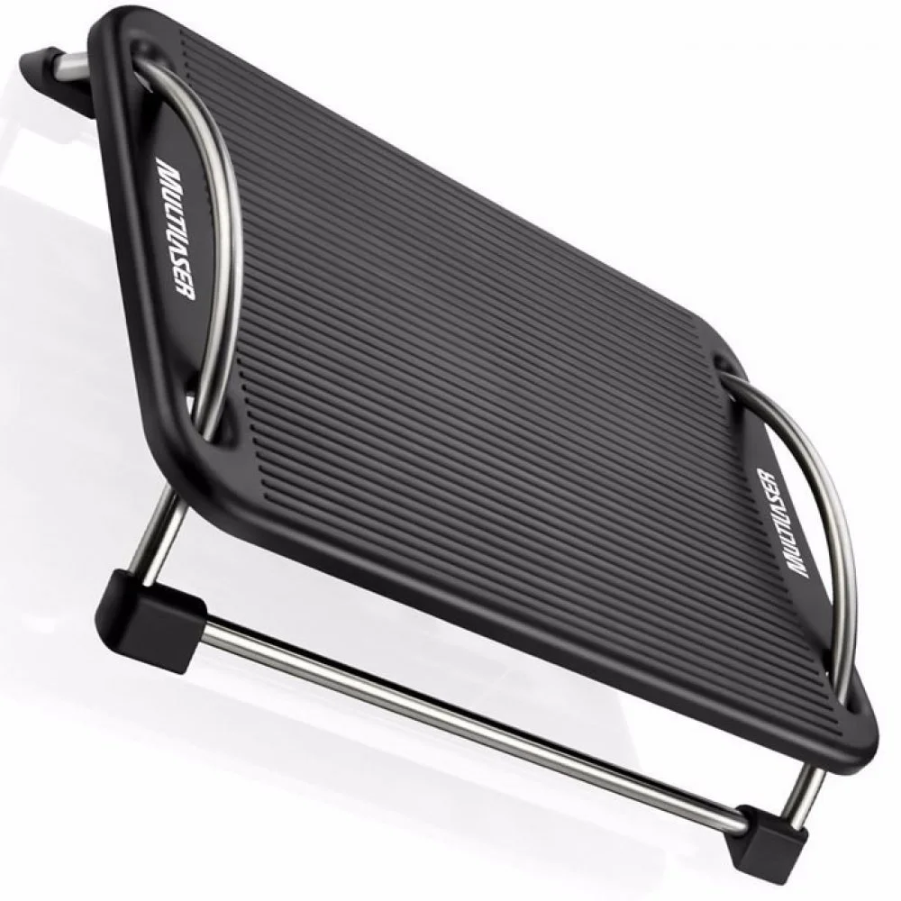 Imagem 4 de 5 do produto Descanso Ergonômico para Pés Multi, com inclinação ajustável, Preto - Ac059