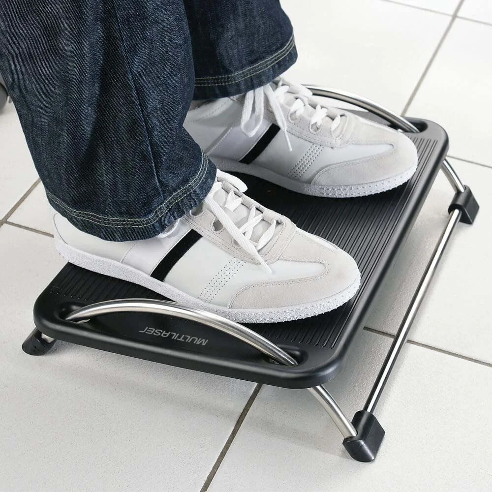 Imagem 5 de 5 do produto Descanso Ergonômico para Pés Multi, com inclinação ajustável, Preto - Ac059