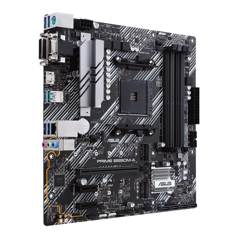 Imagem 5 de 5 do produto Placa-Mãe Asus Prime B550M-A, AMD AM4, mATX, DDR4 - 90MB14I0-M0EAY0