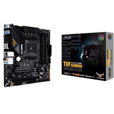 A TUF Gaming B550M-PLUS reúne os elementos essenciais da mais recente plataforma AMD e os combina com funcionalidades prontas para jogos e durabilidad