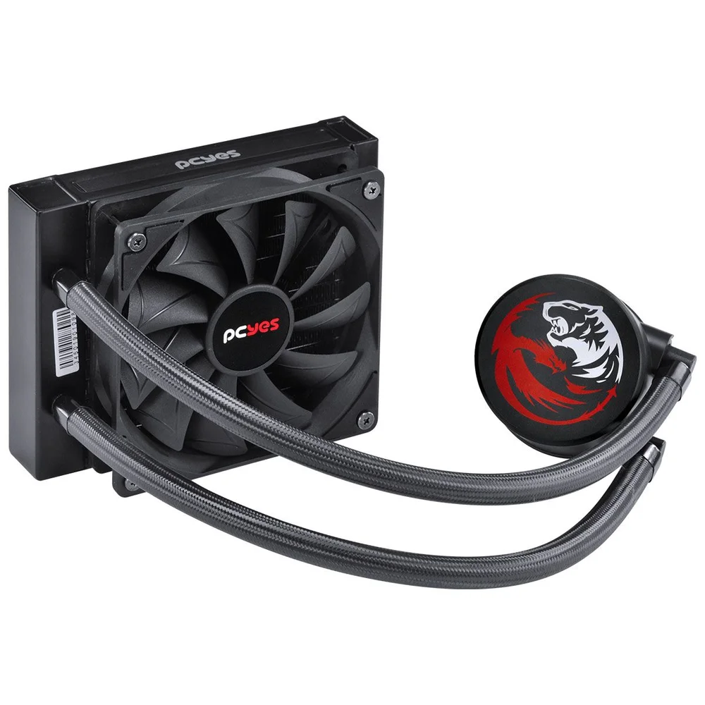 Water Cooler PCYES Sangue Frio 2, 120mm, Intel e AMD, TR4, Mangueiras de Nylon, TDP 200W - PSF2120H33PTSL 4
