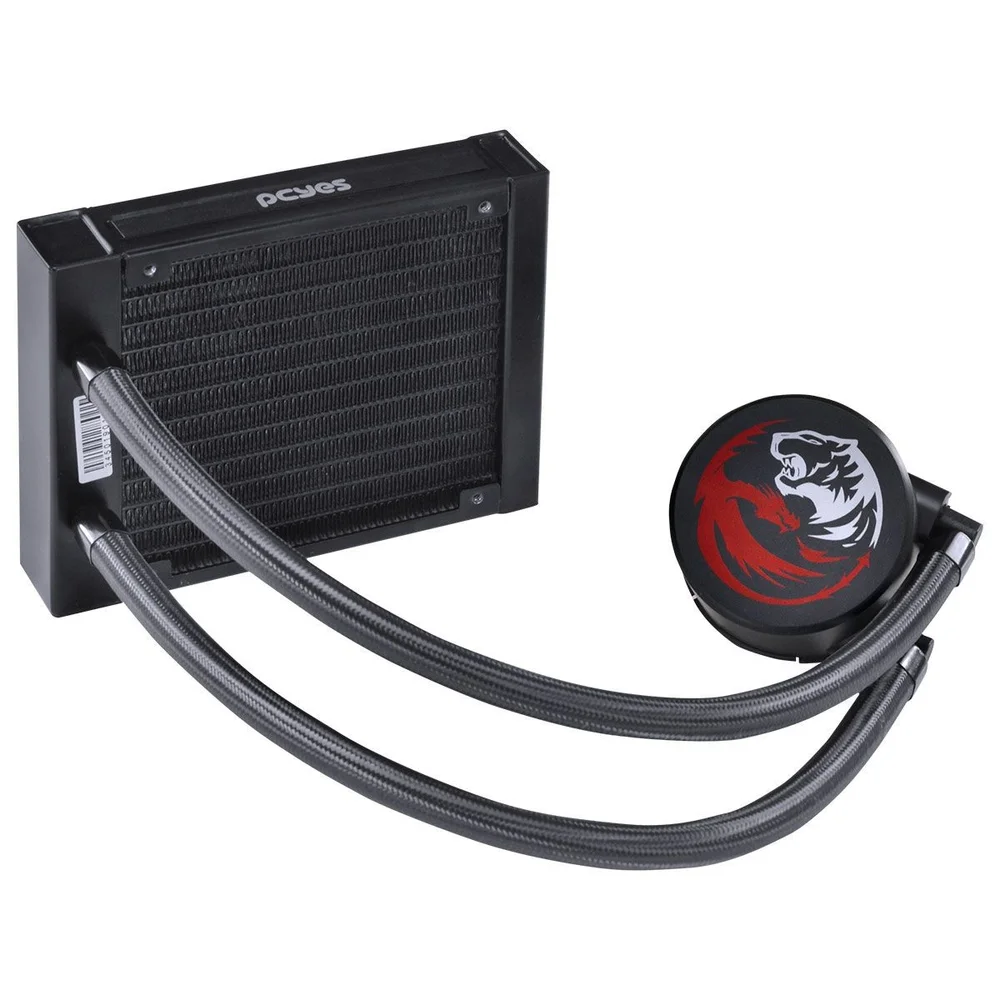 Water Cooler PCYES Sangue Frio 2, 120mm, Intel e AMD, TR4, Mangueiras de Nylon, TDP 200W - PSF2120H33PTSL 8