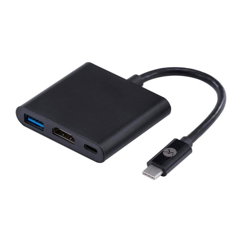 Adaptador Hub USB Tipo C Vinik Hchuc-20 X USB Tipo C, HDMI 4k, USB 3.0,  5gbps 20cm