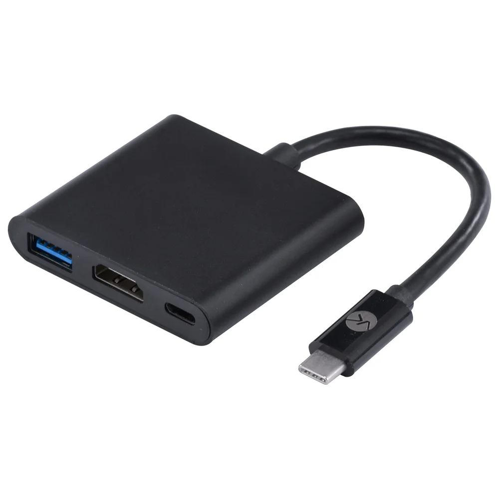 Imagem 2 de 5 do produto Adaptador Hub USB Tipo C Vinik Hchuc-20 X USB Tipo C, HDMI 4k, USB 3.0,  5gbps 20cm