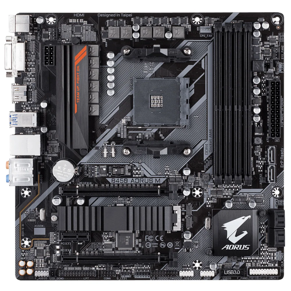 m Placa Me Gigabyte B450 Aorus M KaBuM