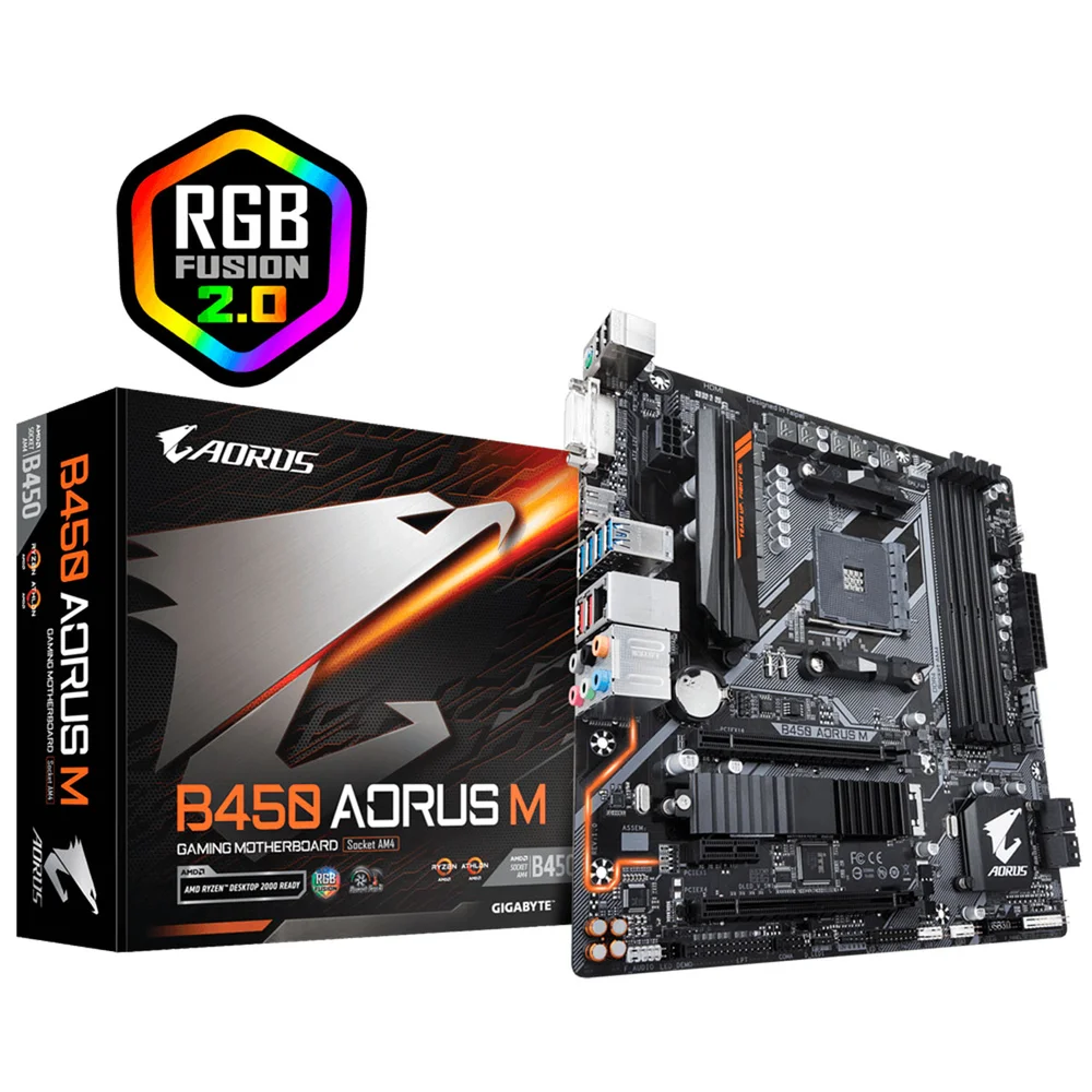 m Placa Me Gigabyte B450 Aorus M KaBuM