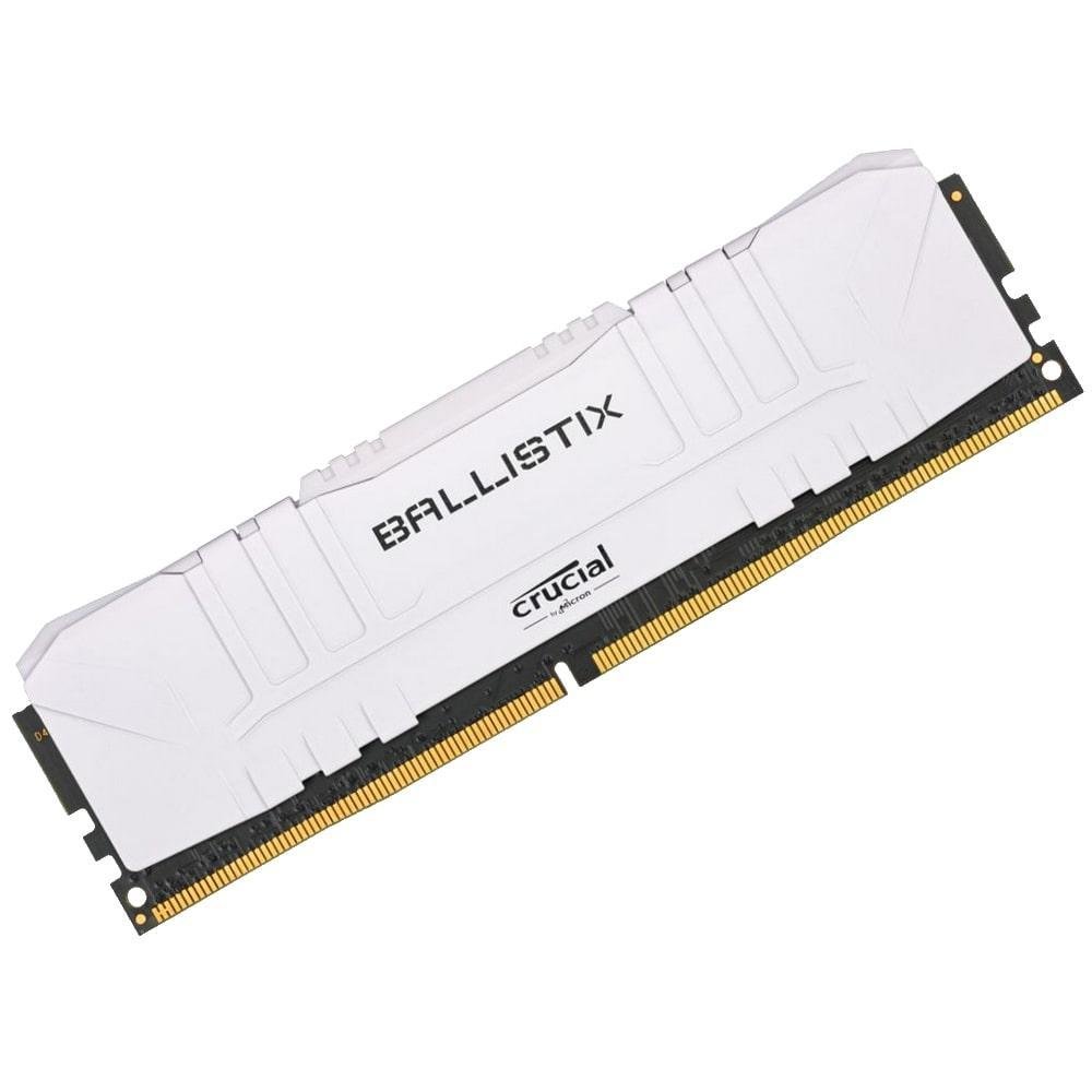 Memória Crucial Ballistix, 8GB, 3000MHz, DDR4, CL15, Branca - BL8G30C15U4W
