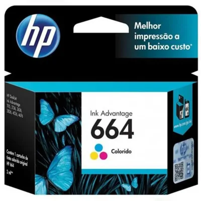 Cartucho De Tinta Hp 664 664 Color F6v28ab F6v28a 1115 2136 3636 3836 3635 4676