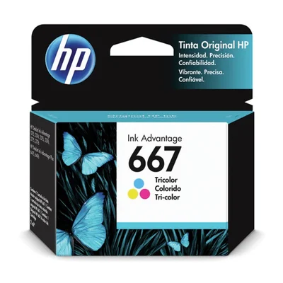 Cartucho De Tinta Hp 667 Colorido Advantage Original 3ym78al