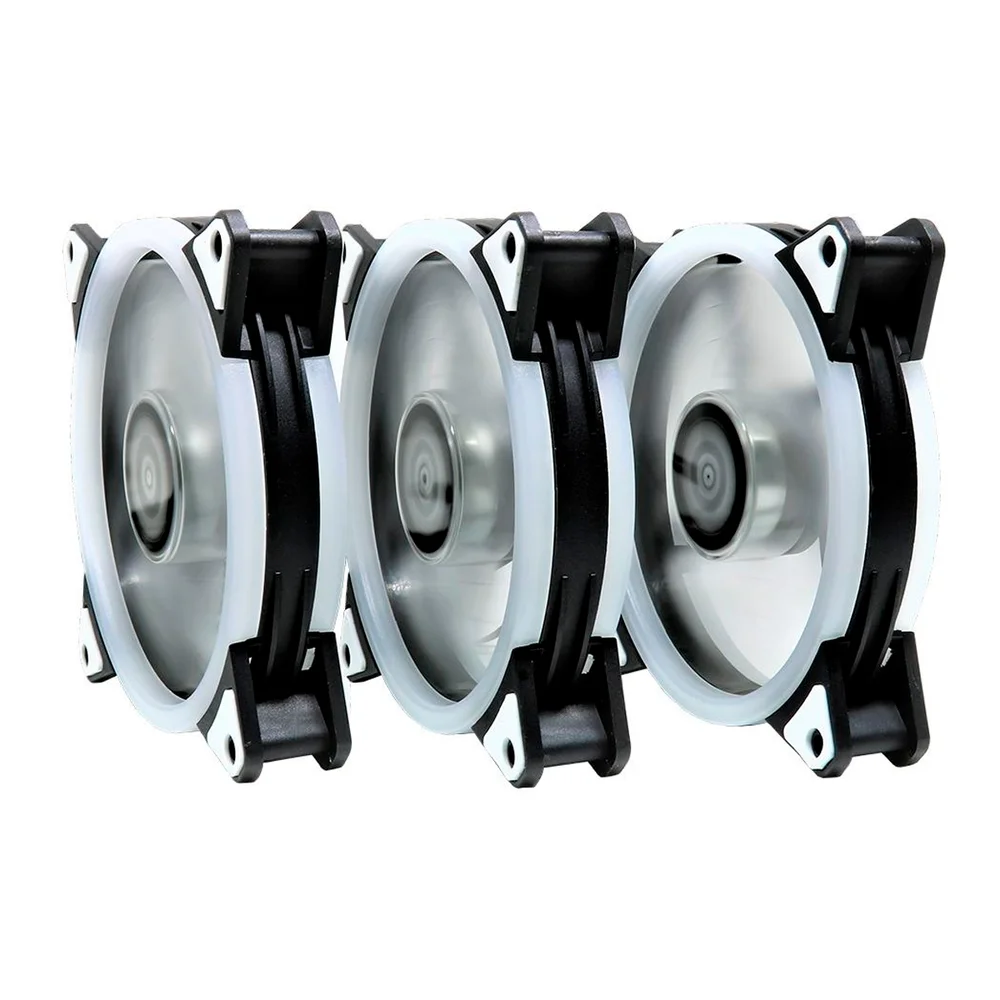Kit Cooler FAN com 3 Unidades Rise Mode, 120mm, RGB, Branco - RM-CF-02-RGB 6