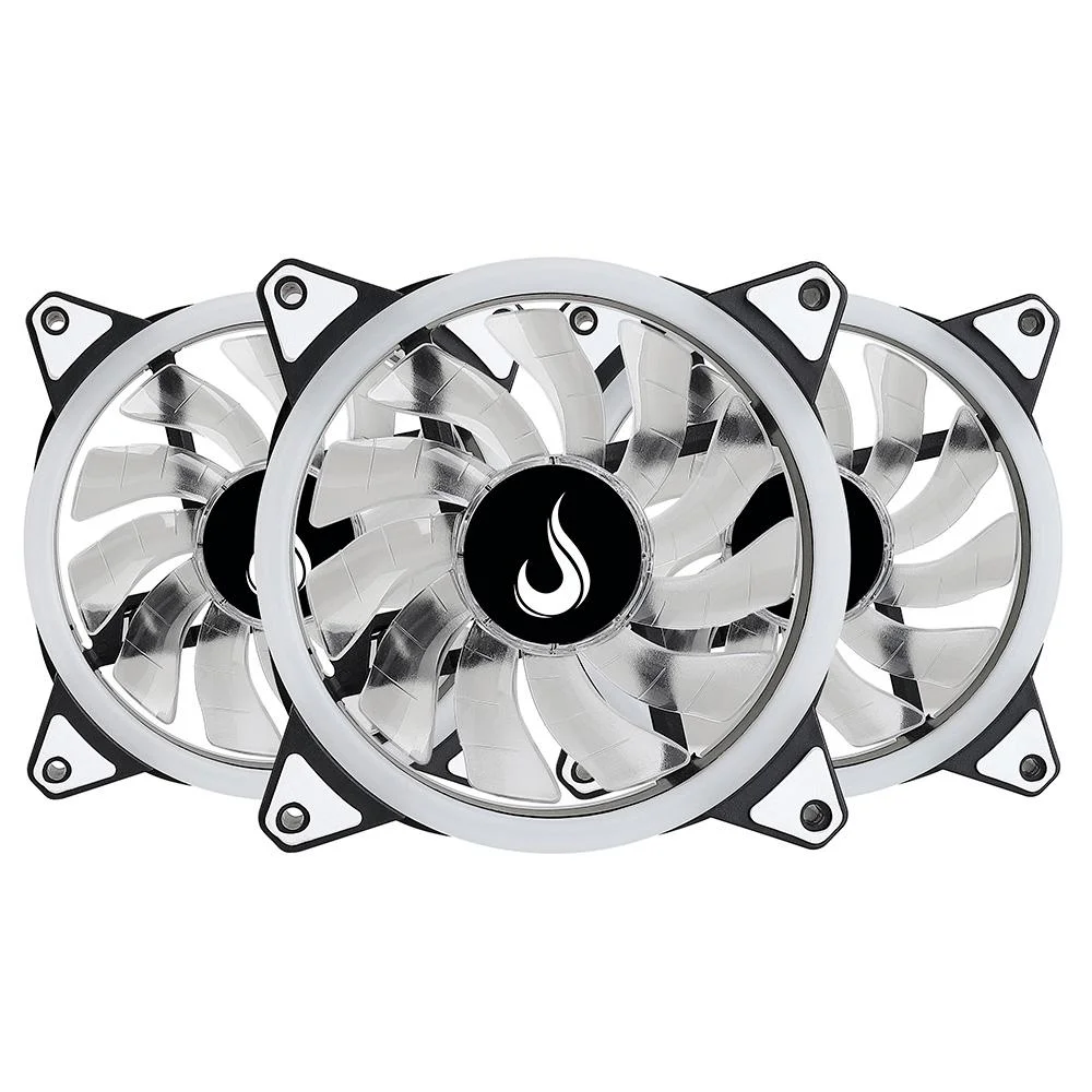 Kit Cooler FAN com 3 Unidades Rise Mode, 120mm, RGB, Branco - RM-CF-02-RGB 7