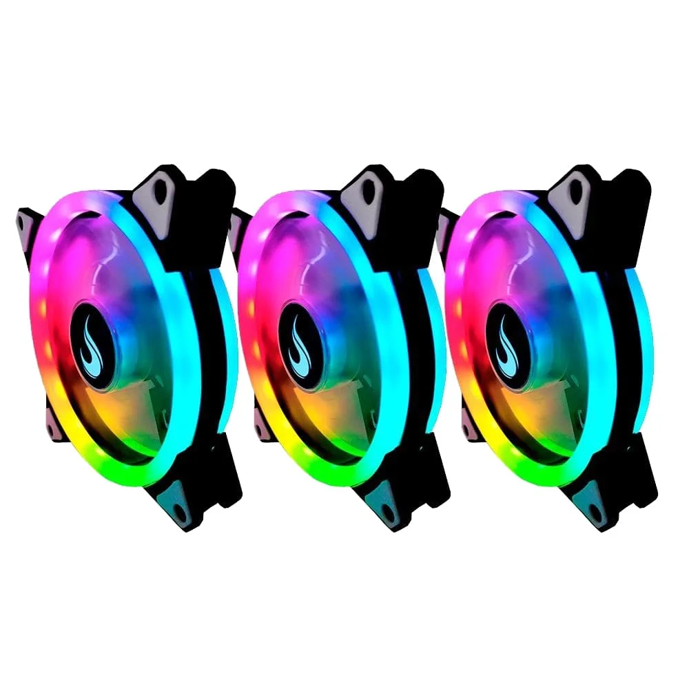 Kit c/3 Ventoinhas Rise Mode Energy 120mm ARGB 1650RPM - FN-02-RGB-5V 4