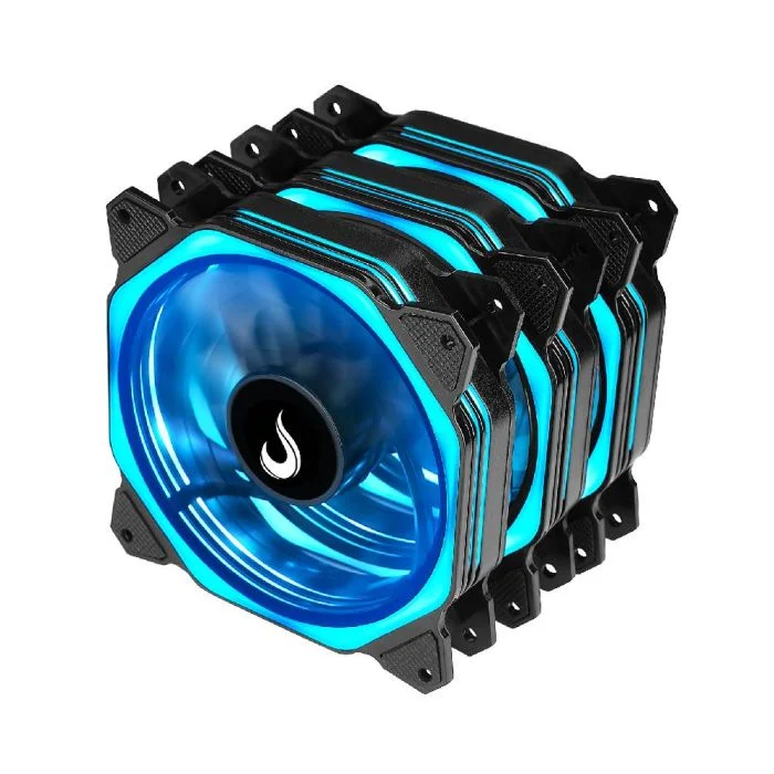 Imagem 4 de 5 do produto Kit Com 3 Ventoinhas Rise Mode Aura 120mm RGB Preto - RM-AU-02-RGB
