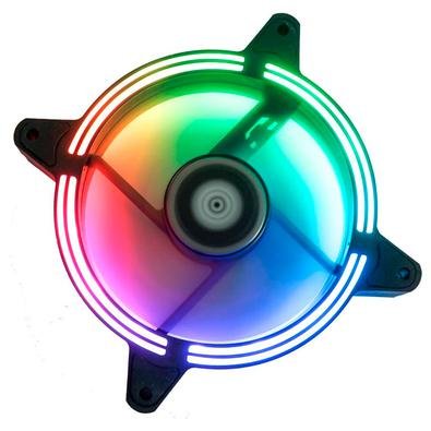 Kit de fans híbrido, com 3 tipos de conexão; Controle dos fans RGB tanto por meio do botão no controlador como por via software em placas mãe com cone