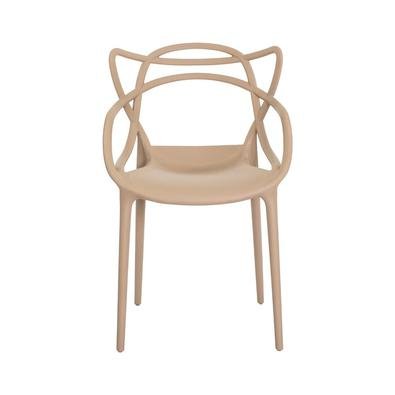 Kit 3 Cadeiras Allegra Nude Sala Cozinha Jantar - Fendi