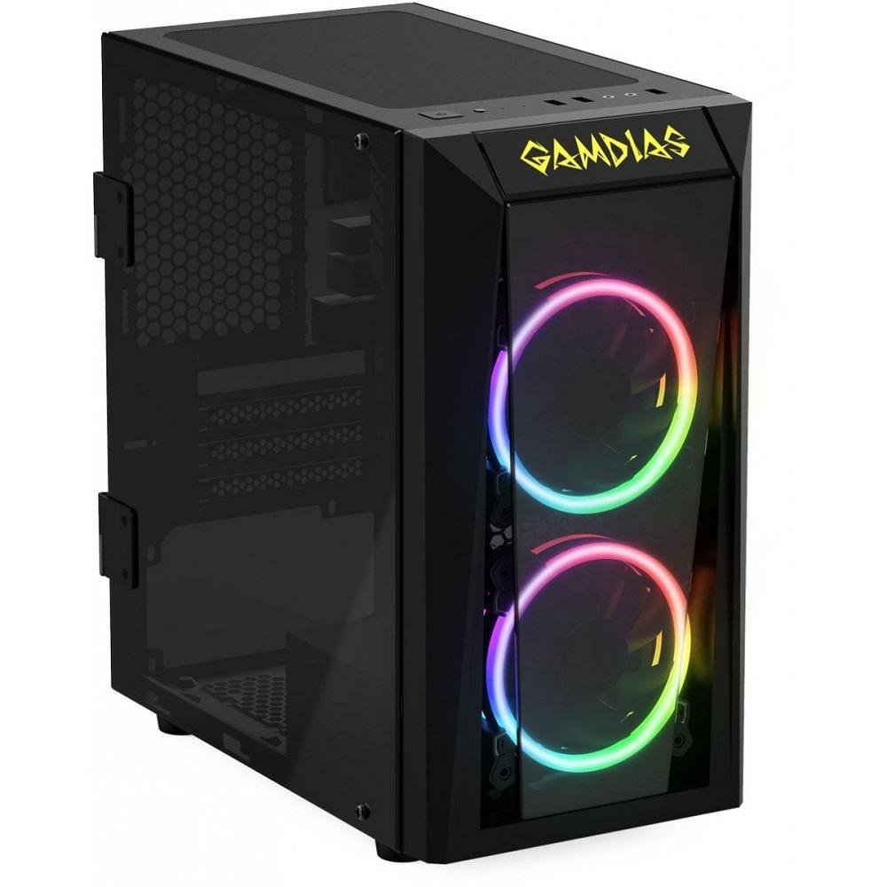 Gabinete Gamer Gamdias, Talos E1, Preto, Com Fans
