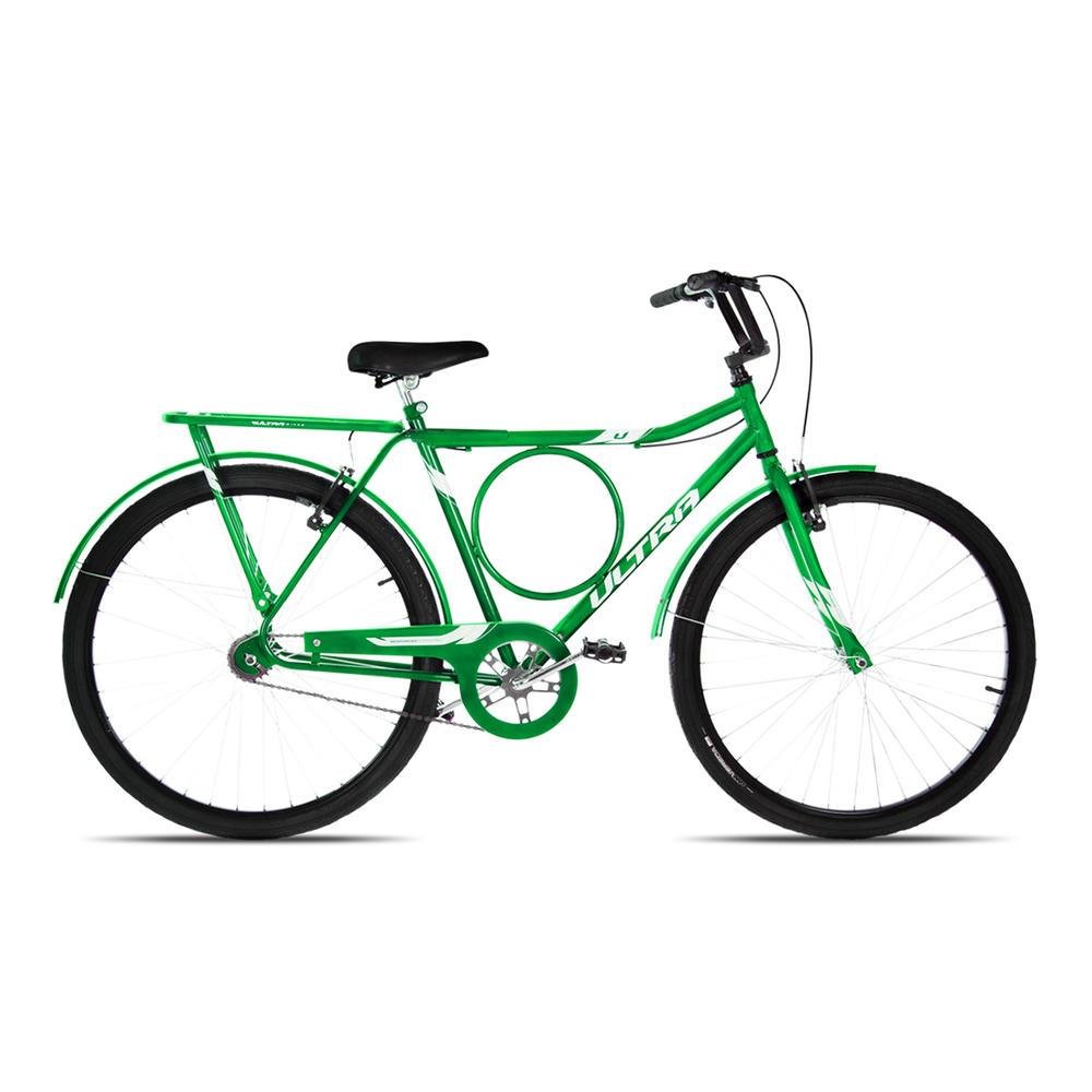 Bicicleta Ultra Bikes Stronger Aro 26 Rígida 1 Marcha - Verde