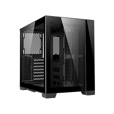 Gabinete Gamer Lian Li, Dynamic Mini Itx, Lateral E Frontal Em Vidro Preto, Black - Pc-o11d