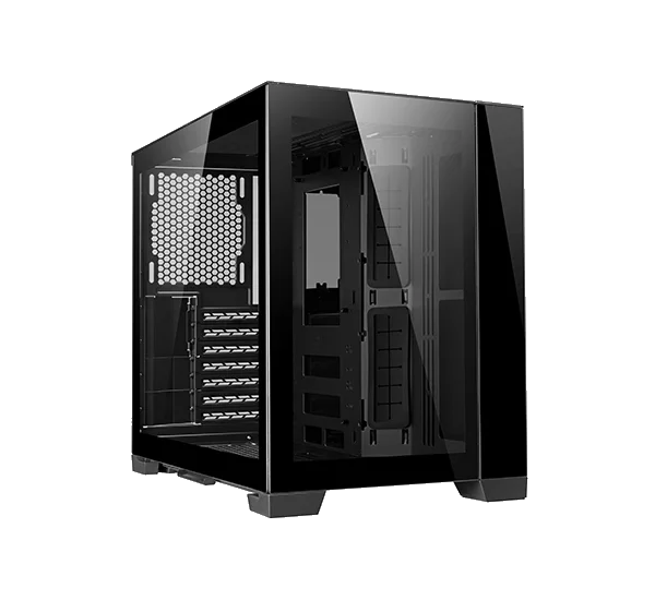 Gabinete Gamer Lian Li, Dynamic Mini Itx, Lateral E Frontal Em Vidro Preto, Black - Pc-o11d