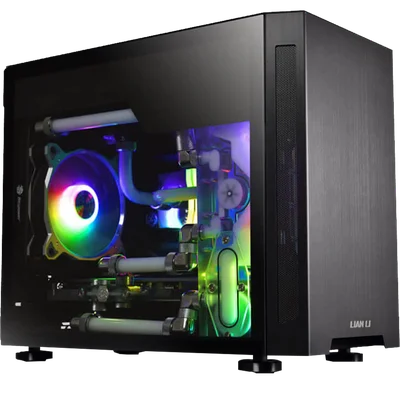 Gabinete Gamer Lian Li, Tu150wx Mini Itx, Vidro Preto - Tu150wx-black