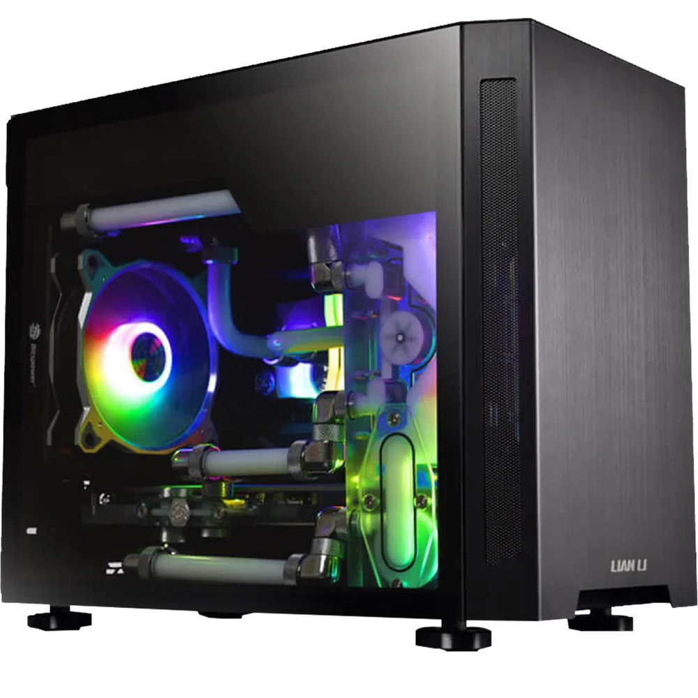 Gabinete Gamer Lian Li, Tu150wx Mini Itx, Vidro Preto - Tu150wx-black