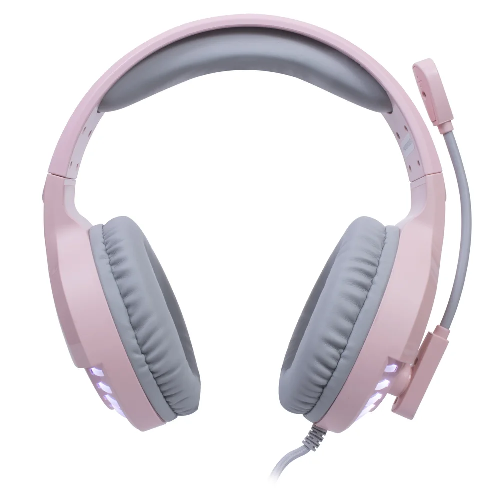 Imagem 3 de 5 do produto Headset Com Fio Oex Hs414, LED, 7.1, Drivers 50mm, Usb, Pink Fox Newex