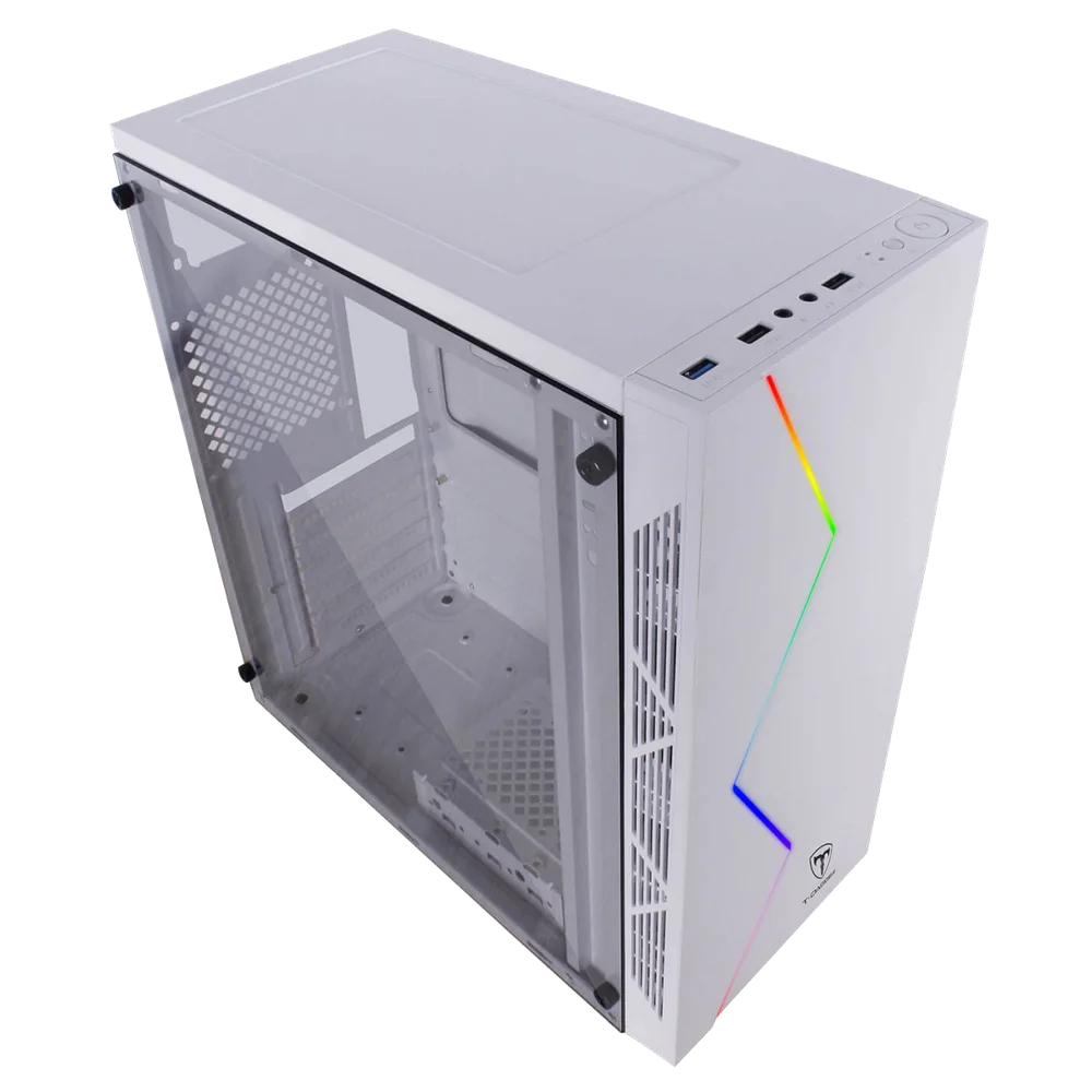 Gabinete Gamer TDagger P03W White Rgb Kabum