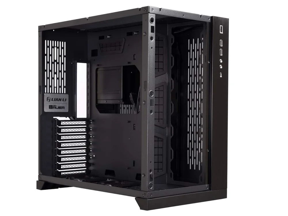 Gabinete Lian Li 011 Dynamic Preto Mid Tower Lateral de Vidro Temperado - Dynamic 011 Preto