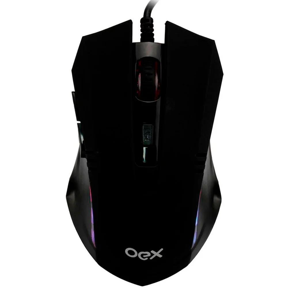 Imagem 3 de 4 do produto Kit Gamer Mouse + Mousepad OEX Arena MC102, LED, 2400DPI, 290x230mm