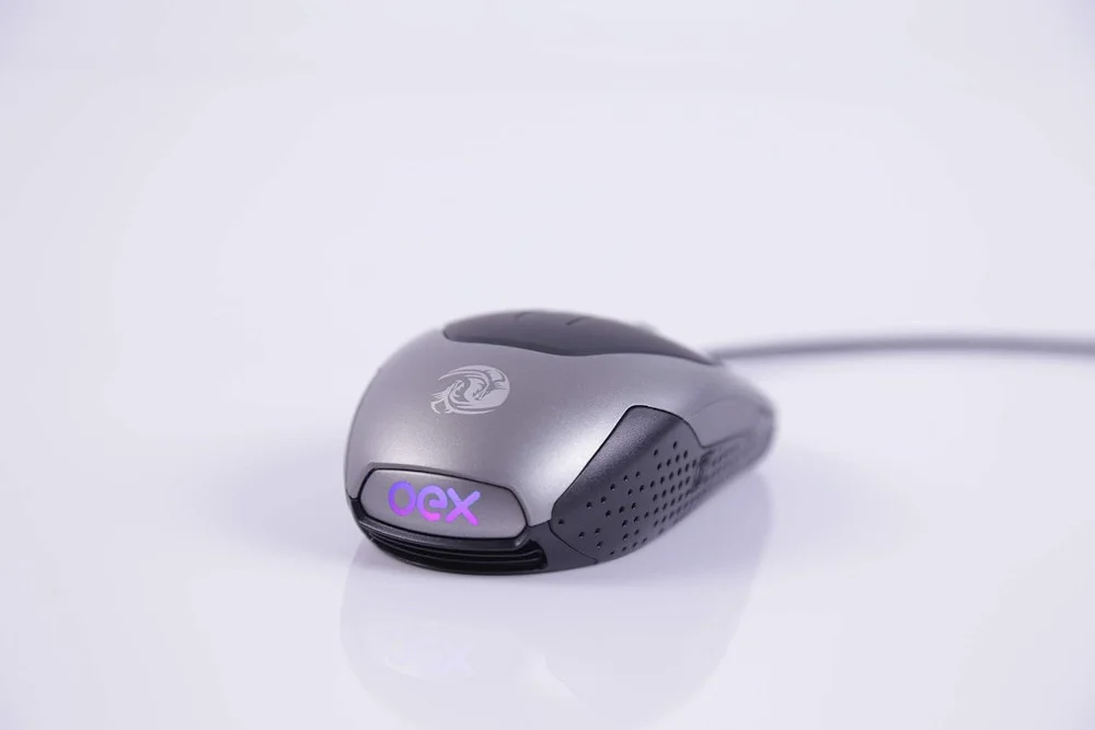 その他 mouse computes Mouse Gamer Oex Weapon, 4000 DPI, RGB, 8 Botões Macro, Preto - MS