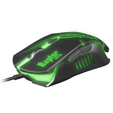 Mouse Gamer USB Raptor OM-801 Preto/Verde Fortrek