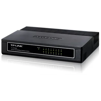 Switch TP-Link de mesa, Fast Ethernet, 10/100Mbps, 16 Portas - TL-SF1016D