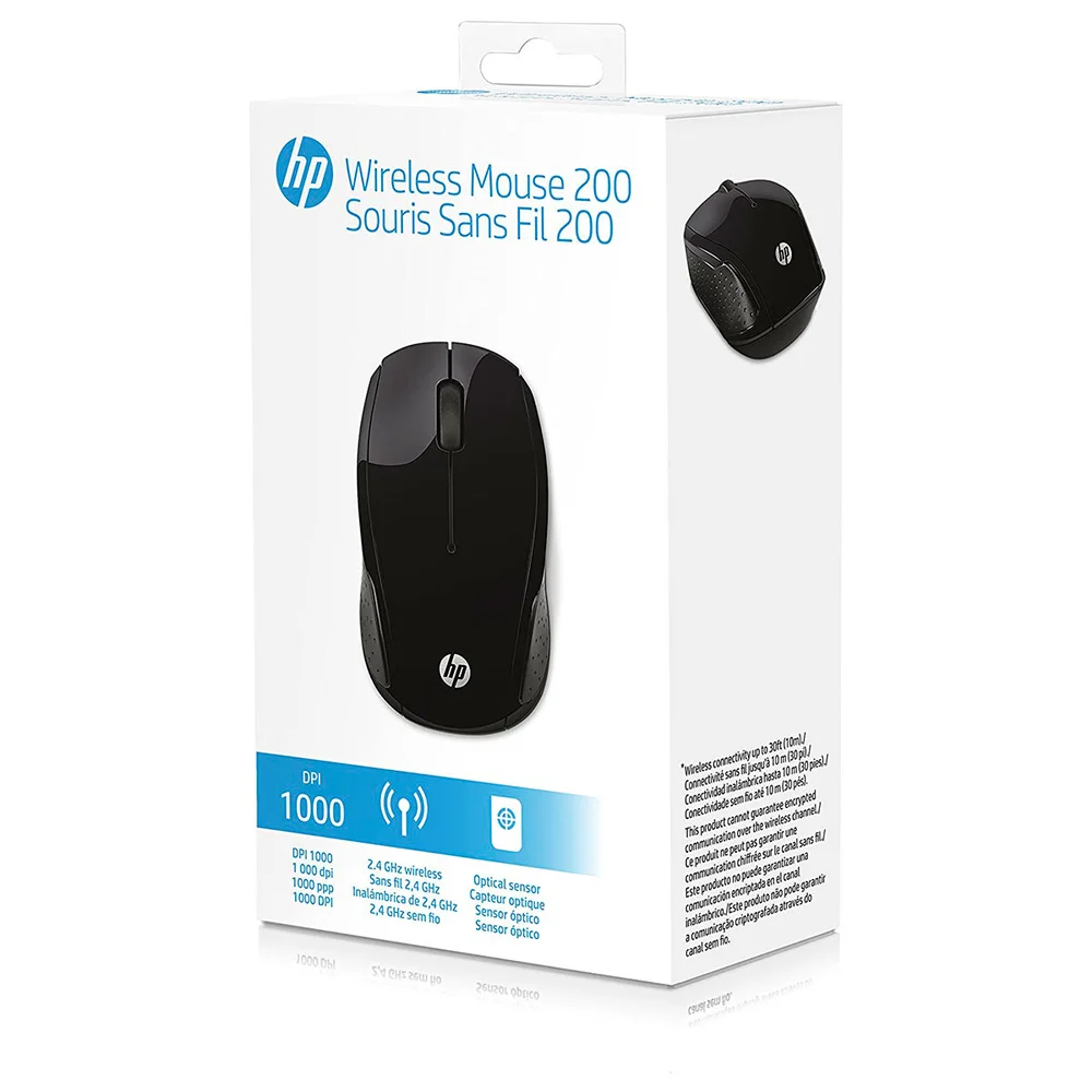 Imagem 5 de 5 do produto Mouse Hp Wireless X200 Preto