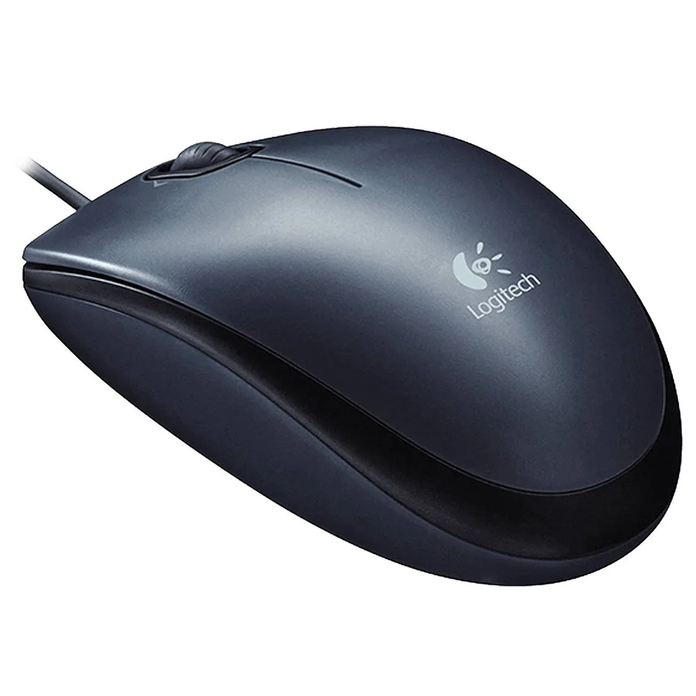Mouse Logitech M100 USB 1000DPI Preto Kabum