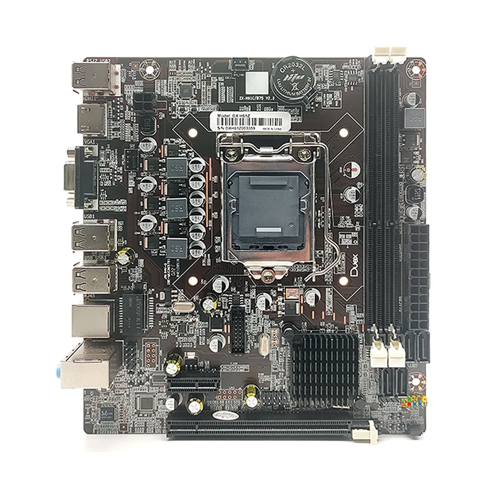 Placa-Mãe Duex DX H61Z, Intel 2ª e 3ª Geração LGA 1155, DDR3 7