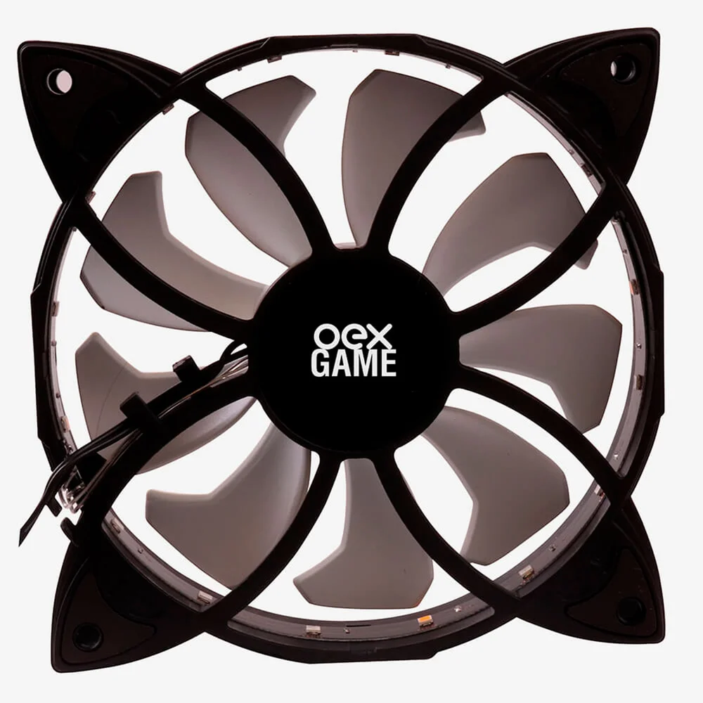 Cooler FAN OEX F30, 120mm, LED, 4 Cores Fixas 5