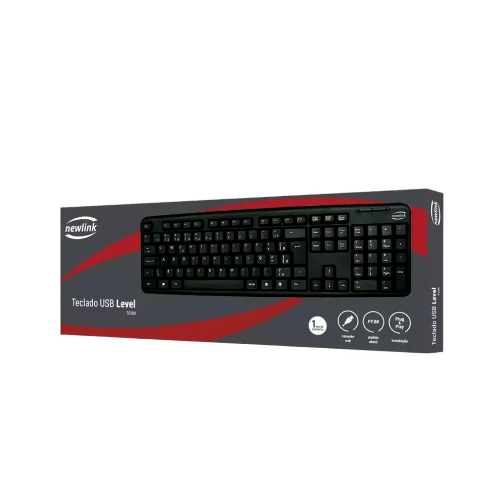 Imagem 2 de 3 do produto Teclado USB, Newlink, Standard - Tc310 Preto